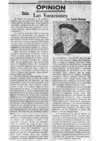 Opinión Las vocaciones, música