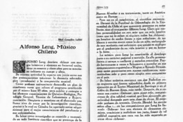 Alfonso Leng, músico chileno