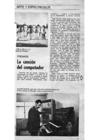 La canción del computador Premios