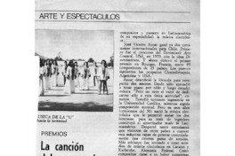 La canción del computador Premios