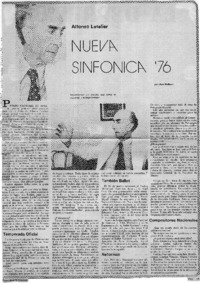 Nueva Sinfonía ´76 Alfonso Letelier