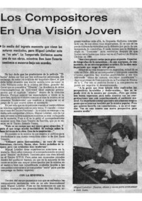 Los compositores en una visión joven