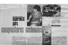 Ediciones de Discos Esperanza para compositores nacionales