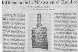Influencia de la Música en el Hombre