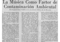 La Música Como Factor de Contaminación Ambiental.