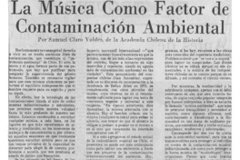 La Música Como Factor de Contaminación Ambiental.