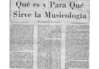Qué es y Para Qué Sirve la Musicología.