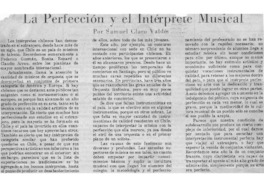 La Perfección y el intérprete Musical.