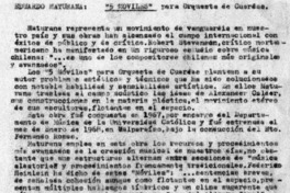 Eduardo Maturana: "5 Móviles" para Orquesta de cuerda.