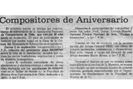 Compositores de Aniversario