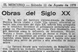 Obras del siglo XX