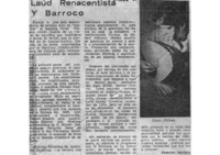 Laúd Renacentista y Barroco