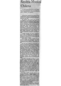 Revista Musical Chilena