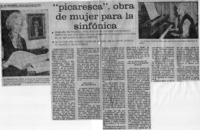 "Picaresca", obra de mujer para la Sinfónica