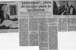 "Picaresca", obra de mujer para la Sinfónica