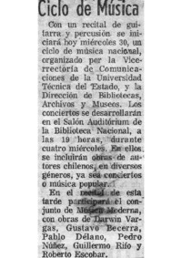 Ciclo de Música