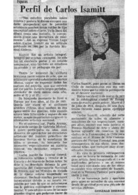 Figuras Perfil de Carlos Isamitt