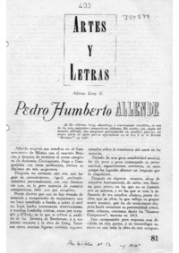 Música araucana Pedro Humberto Allende