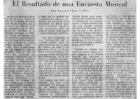 El resultado de una encuesta musical