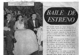 Baile de estreno