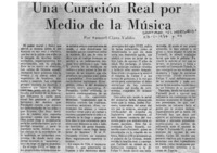 Una curación real por medio de la música