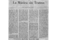 La Música sin Teatros