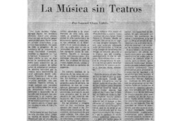 La Música sin Teatros
