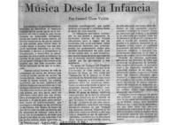 Música desde la infancia