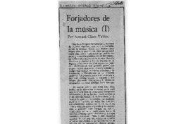 Forjadores de la Música (I)