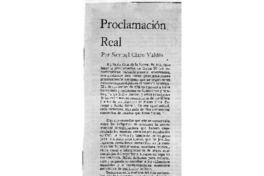 Proclamación Real