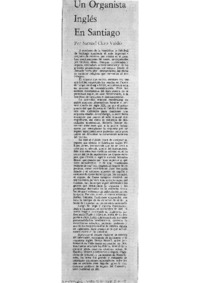 Un Organista Inglés en Santiago