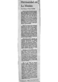 Hermandad en la Música