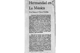 Hermandad en la Música