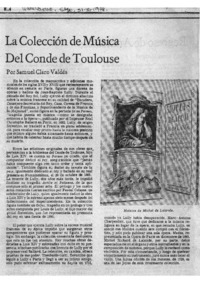 La Colección de Música del Conde de Toulouse