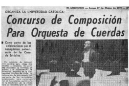 Concurso de Composición para Orquesta de Cuerdas