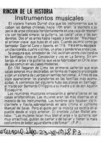 Rincón de la Historia Instrumentos Musicales