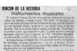 Rincón de la Historia Instrumentos Musicales