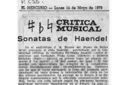 Crítica Musical Sonatas de Haendel