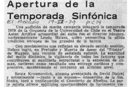 Apertura de la Temporada Sinfónica