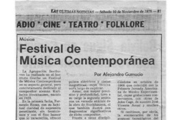 Festival de Música Contemporánea Música
