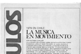 1979 en Chile: La Música en Movimiento