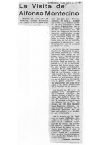La visita de Alfonso Montecino