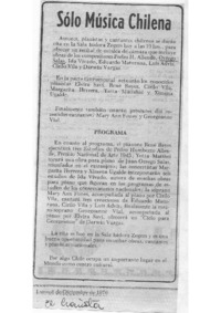 Sólo Música Chilena