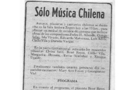 Sólo Música Chilena