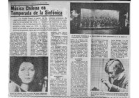 Música Chilena en Temporada de la Sinfónica