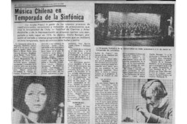 Música Chilena en Temporada de la Sinfónica