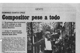 compositor pese a todo Domingo Santa Cruz