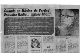 Cuando un músico de verdad escucha radio... ¡¡¡Dios Mío!!!