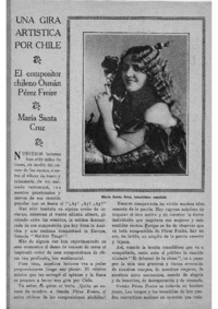 Una gira artística por Chile El comositor chileno Osmán Perez Freire