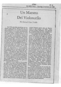 Un maestro del violoncello